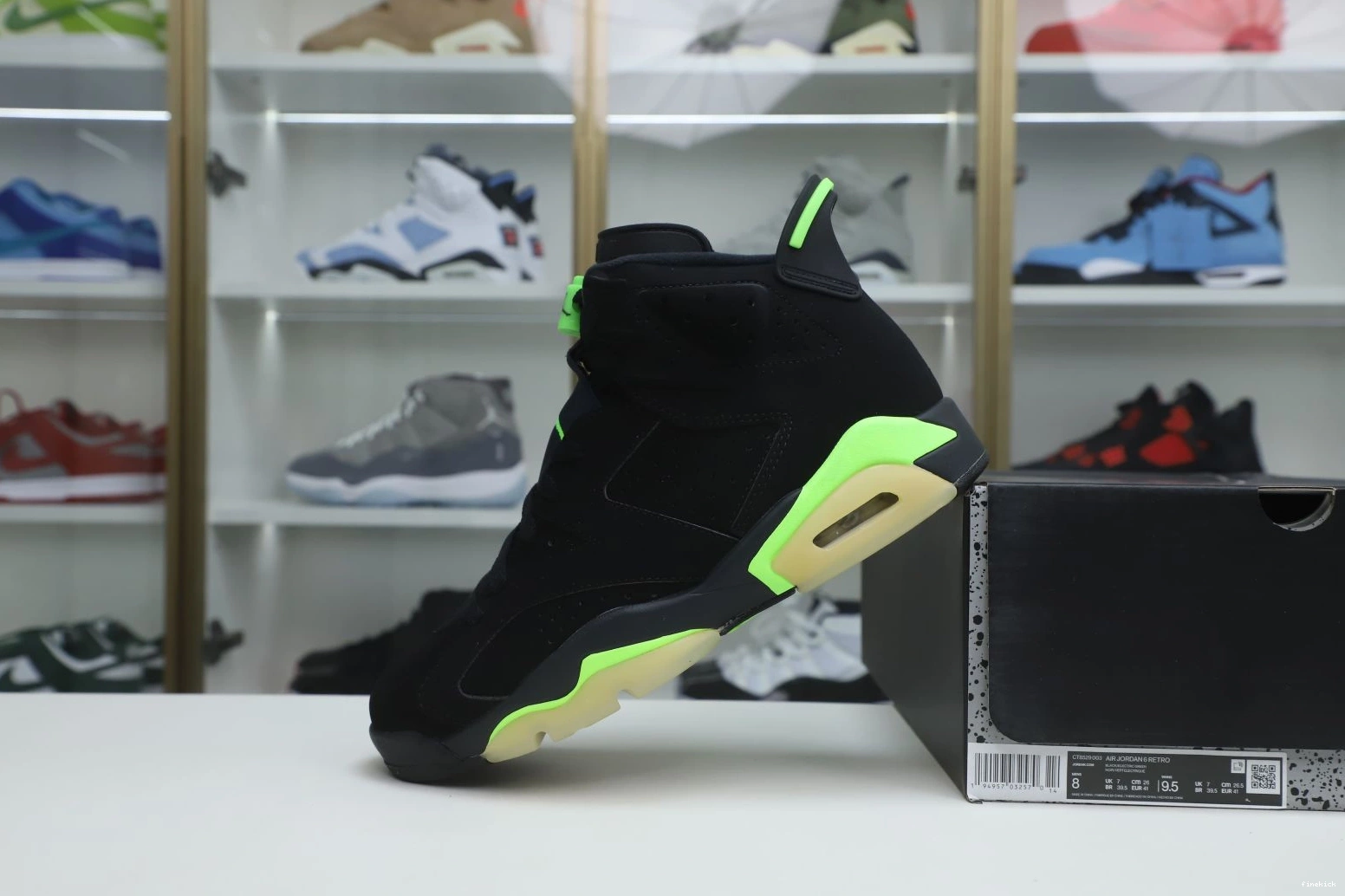 RETRO GREEN' AIR 'ELECTRIC JORDAN 6 0316